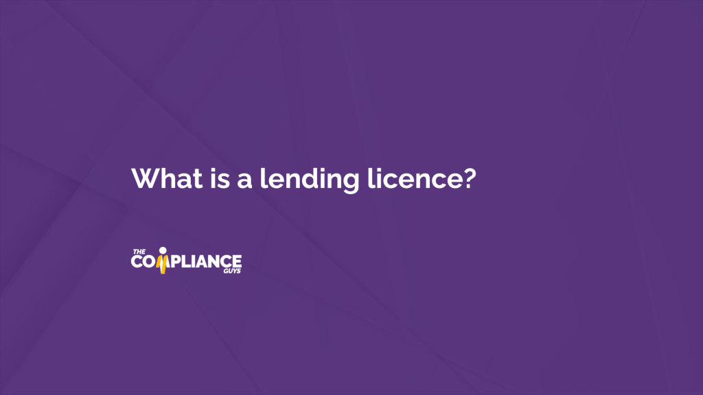 what is a lending licence